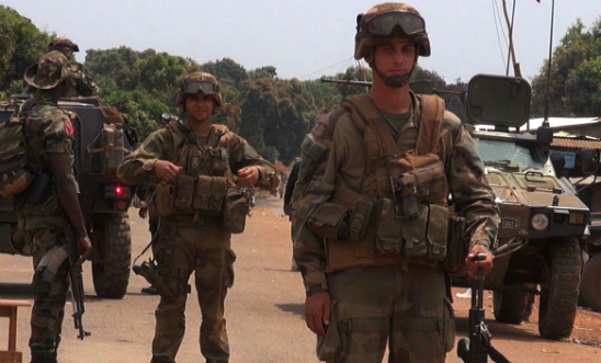 French troops on patrol in Central African Republic