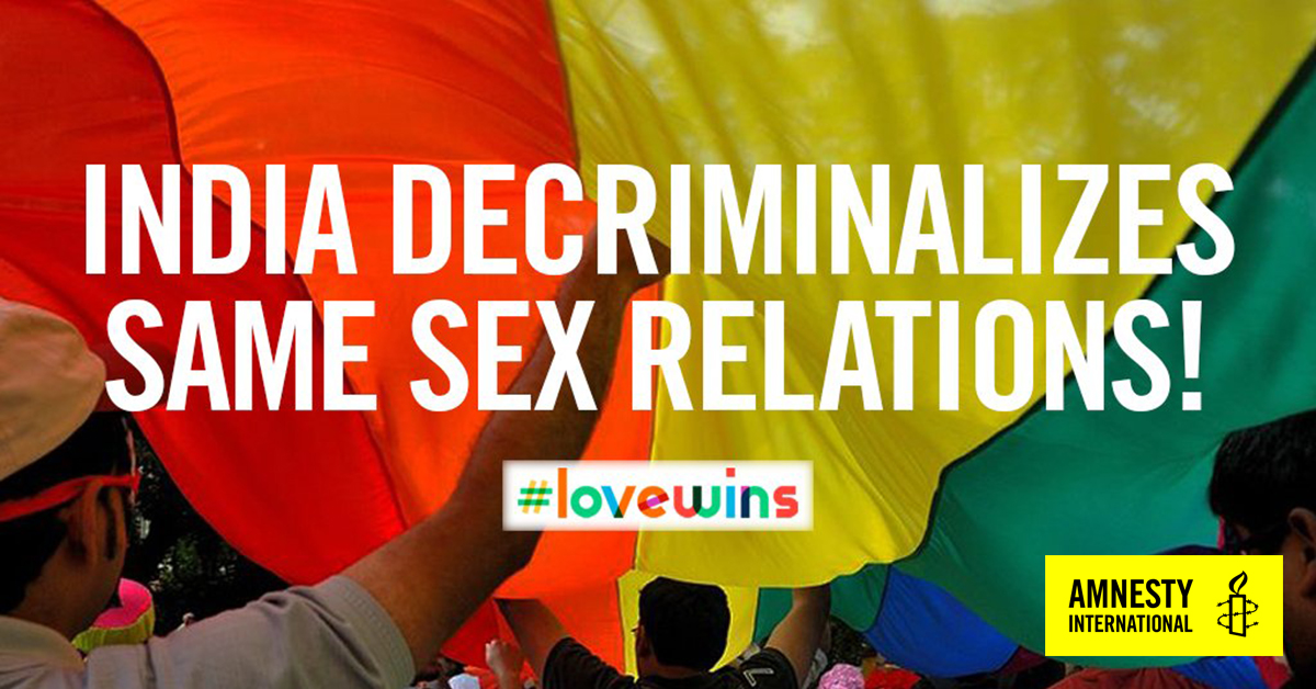 India Supreme Courts Decriminalising Of Gay Sex Represents New Era Of Equality 