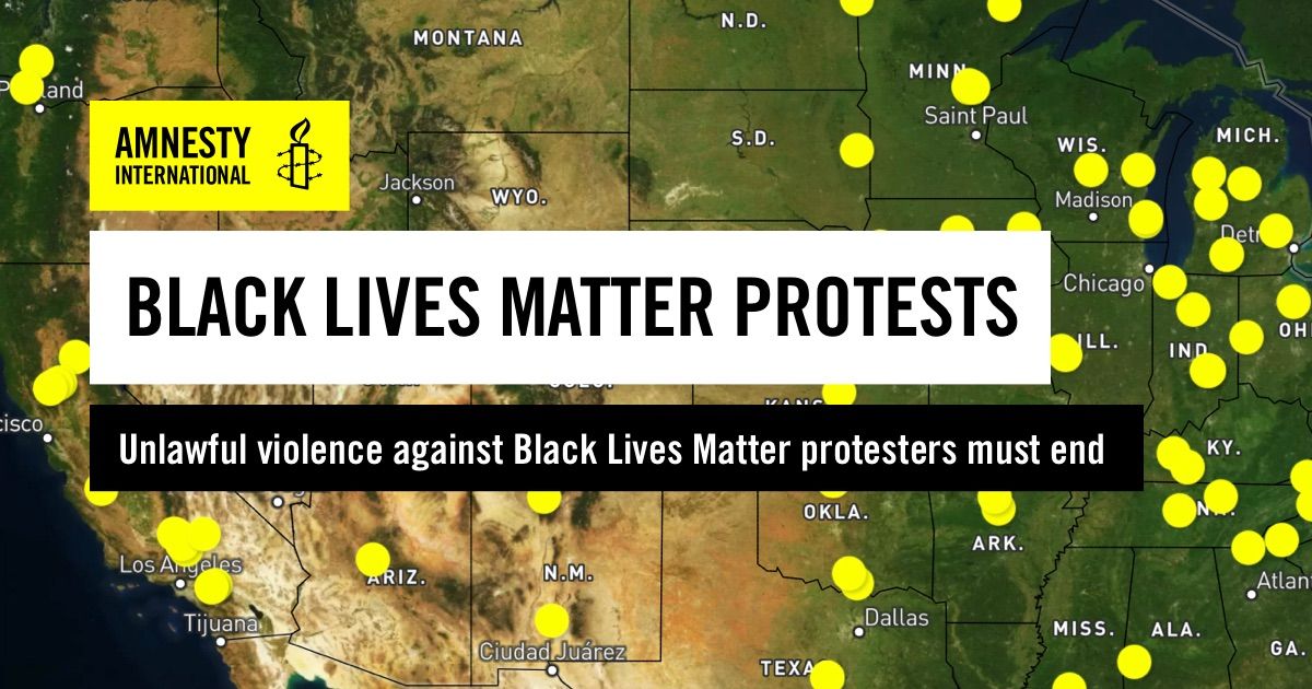 USA: scale of police violence during Black Lives Matter 