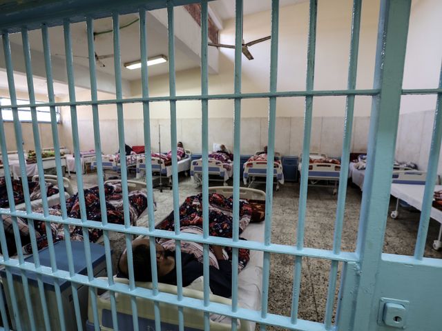 overcrowded prison cell