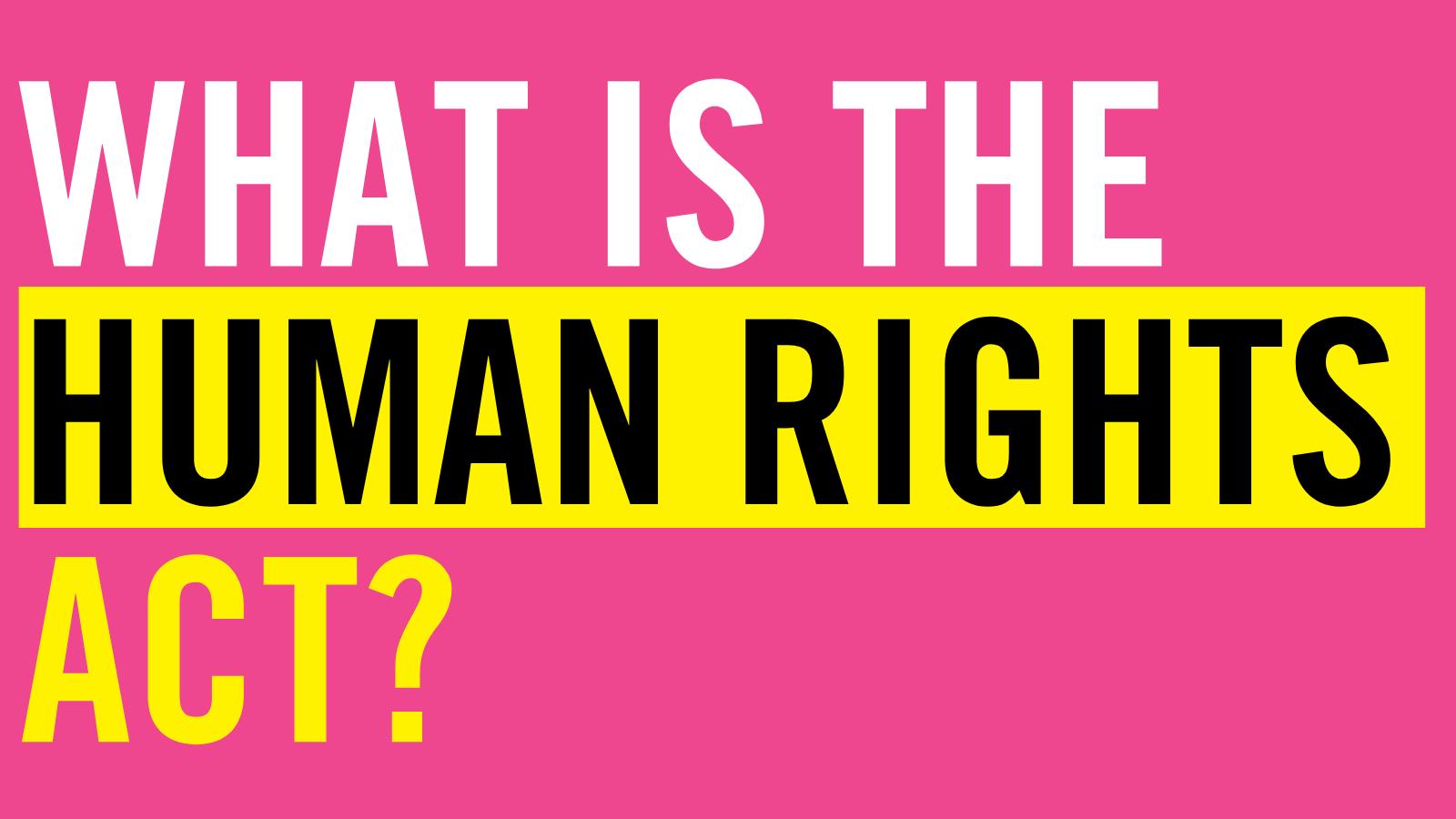 The Human Rights Act Explained Amnesty International UK