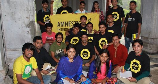 Activists in Dhaka, Bangladesh