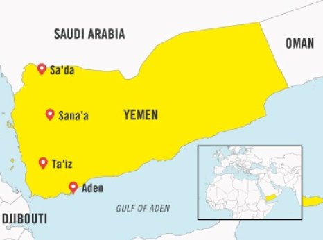 Map of Yemen 
