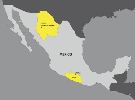 Mexico map 