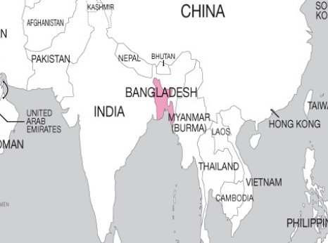 Map of Bangladesh