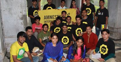 Activists in Dhaka, Bangladesh 