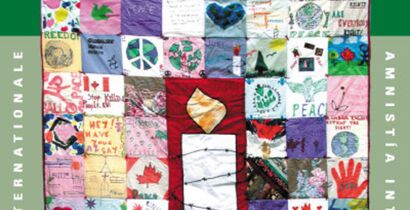 Postcard of COLOMBIA SOLIDARITY QUILT