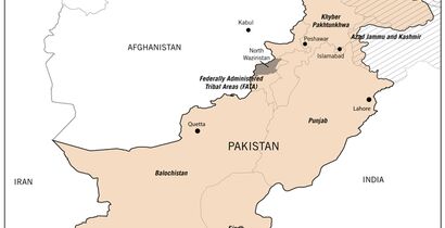 Pakistan regional map