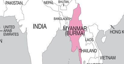 Myanmar map