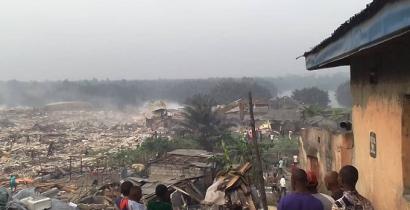 Rivers State authorities have forcibly evicted thousands of residents of waterfront communities from their homes in the Diobu area of Port Harcourt, Rivers State © JEI