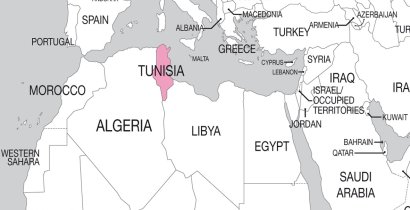 Map of Tunisia