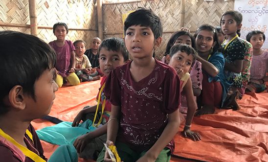 Rohingya children in Bangladesh