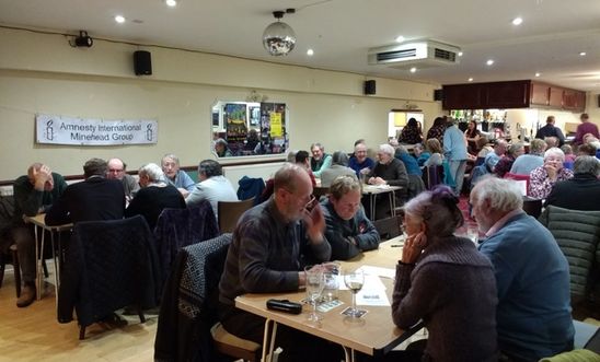 View of people taking part in a quiz