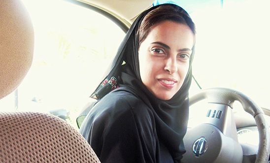 Woman driving in Saudi Arabia