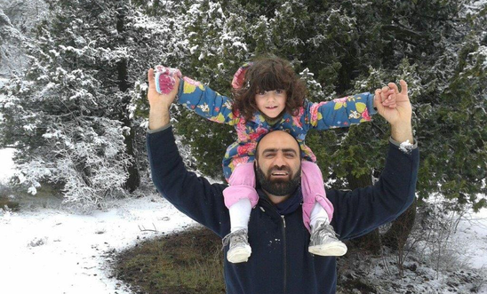 Ahmed H with his daughter Ahmed H with his daughter