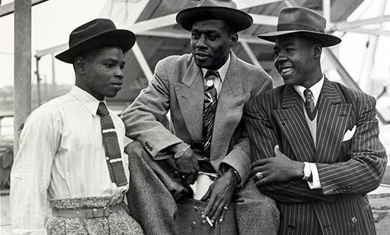 Three men from the Windrush generation