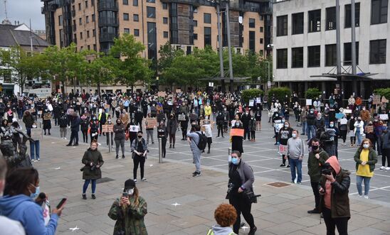 Black Lives Matter protest, Custom House Square, Belfast June 6 2020 