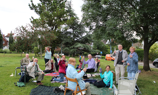 At picnic with Amnesty Croydon members and friends