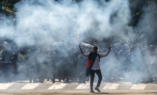 Protesters in Bangladesh 