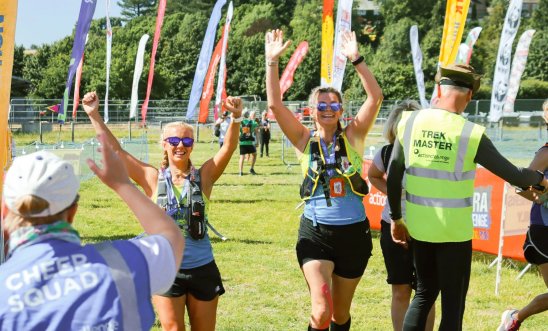 Peak district participants finishing their event