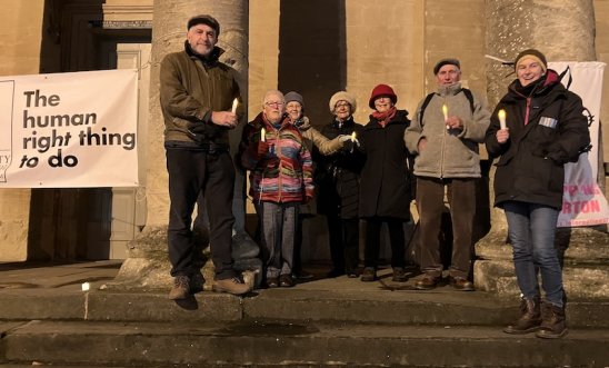 Keeping vigil on our town hall steps