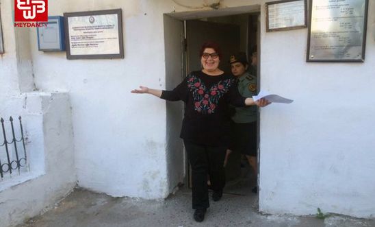 Khadija Ismayilova leaves prison Khadija Ismayilova leaves prison