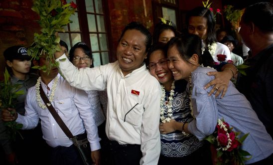 Student protest leaders Nandar Sitt Aung and Phyoe Phyoe Aung at their trial