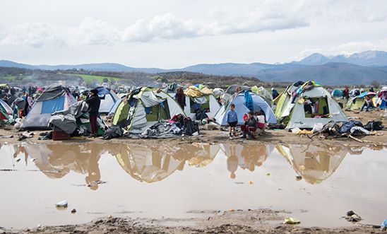 Refugees trapped in Greece